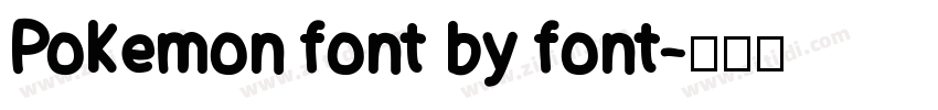 Pokemon font by font字体转换